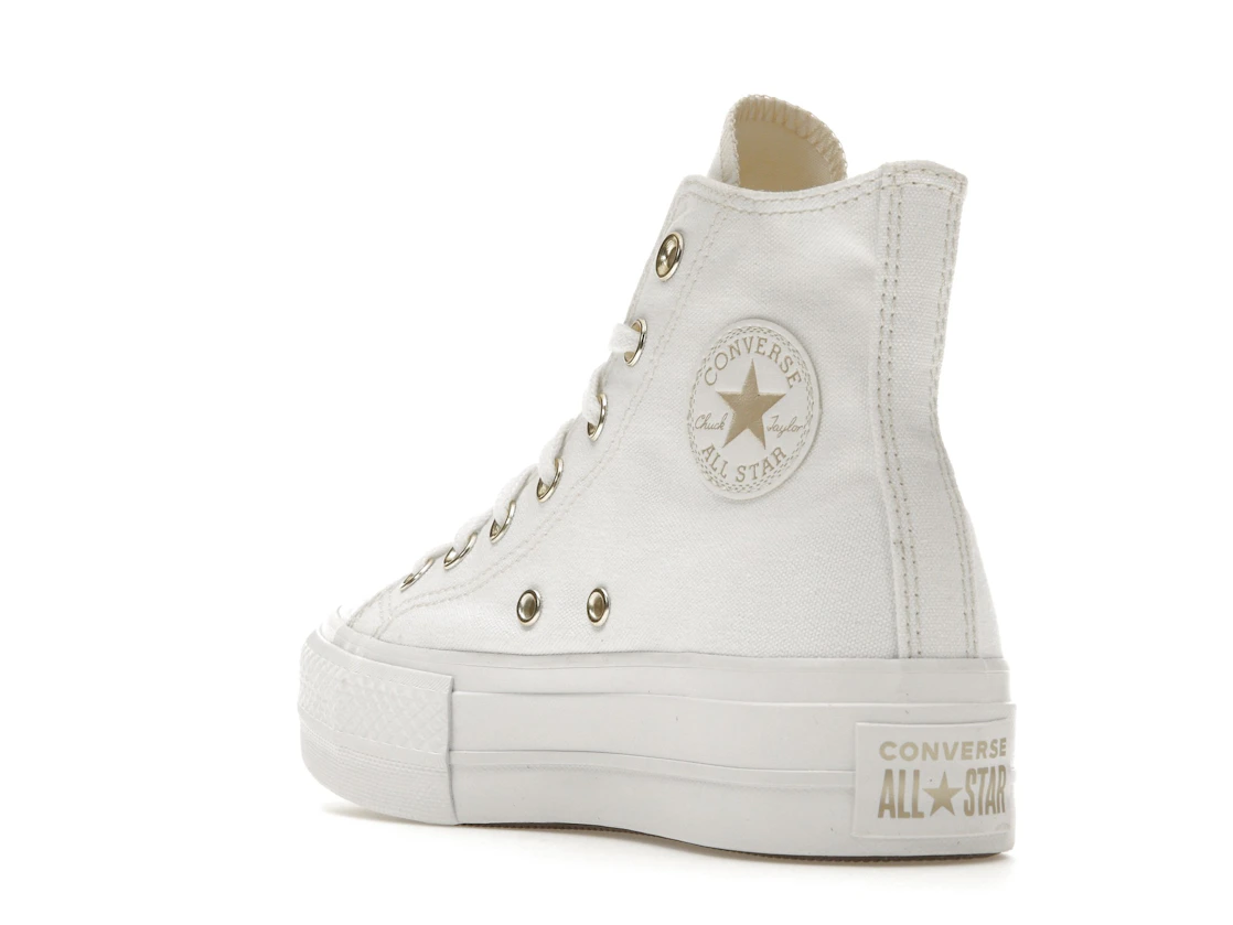 Converse Chuck Taylor All Star Lift Platform Elevated White Gold