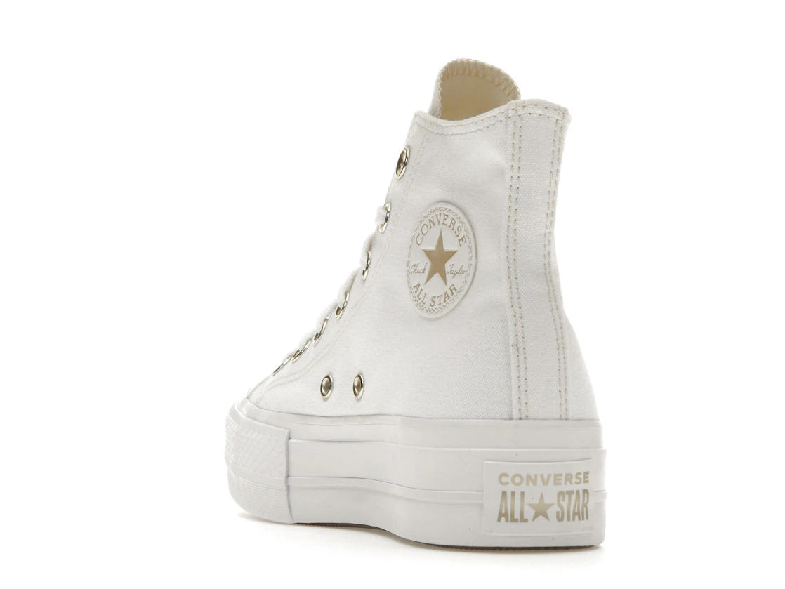 Converse Chuck Taylor All Star Lift Platform Elevated White Gold