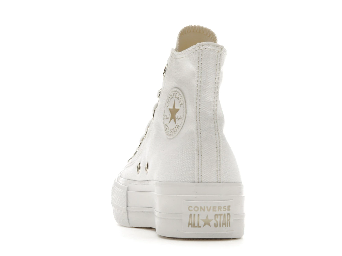Converse Chuck Taylor All Star Lift Platform Elevated White Gold