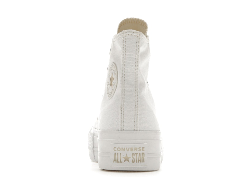 Converse Chuck Taylor All Star Lift Platform Elevated White Gold