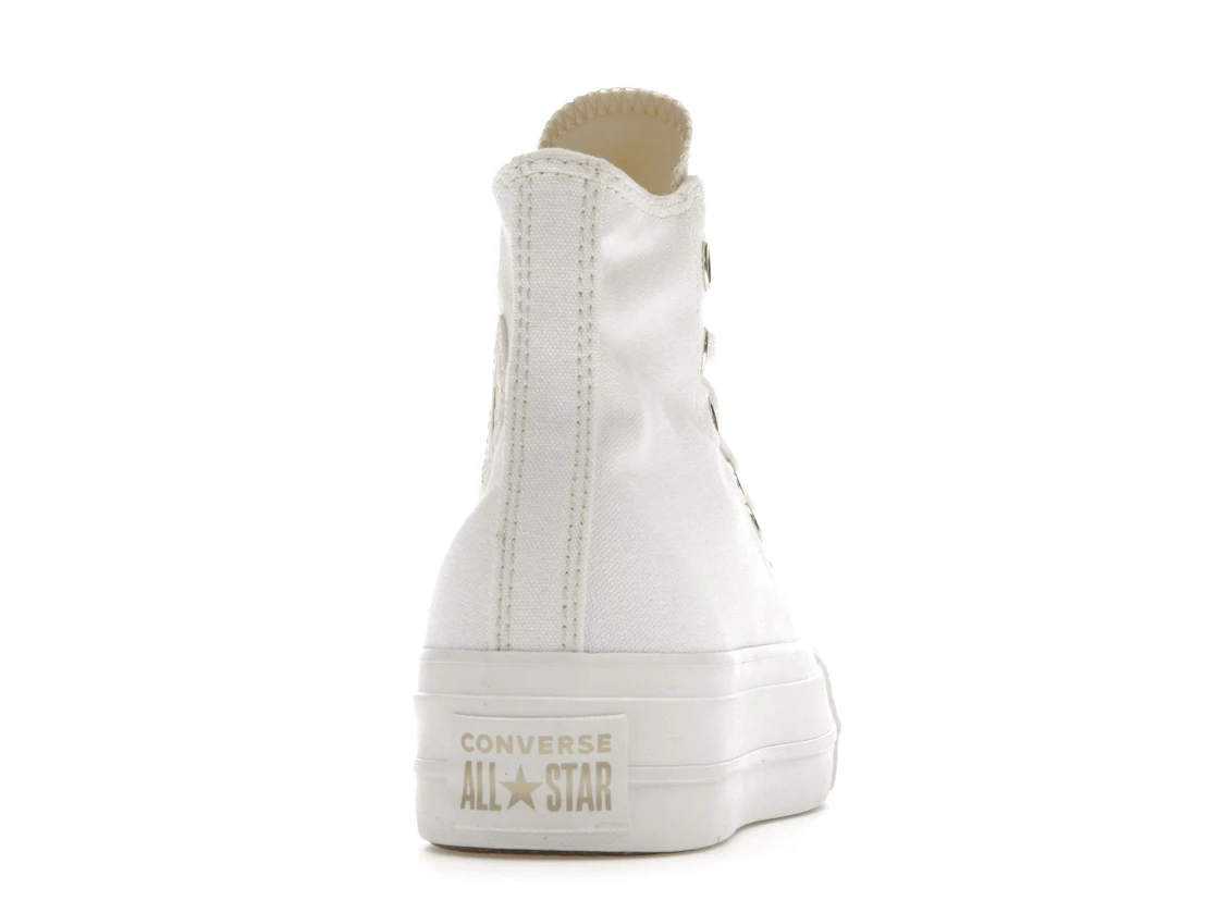 Converse Chuck Taylor All Star Lift Platform Elevated White Gold