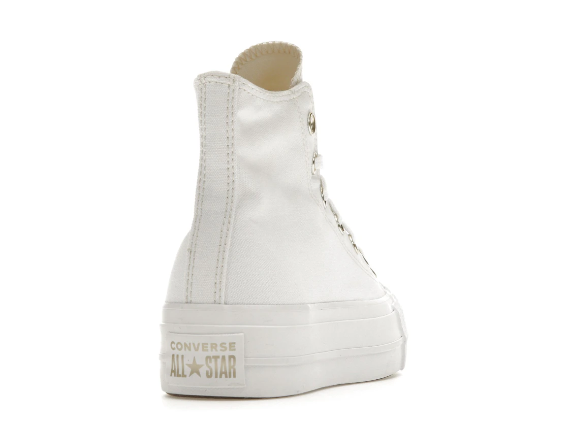 Converse Chuck Taylor All Star Lift Platform Elevated White Gold