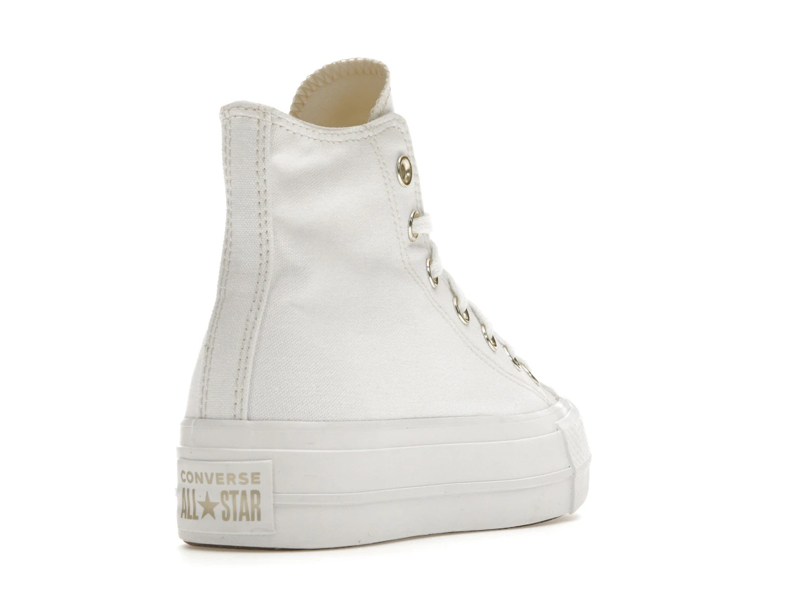 Converse Chuck Taylor All Star Lift Platform Elevated White Gold