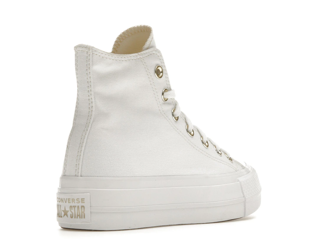 Converse Chuck Taylor All Star Lift Platform Elevated White Gold