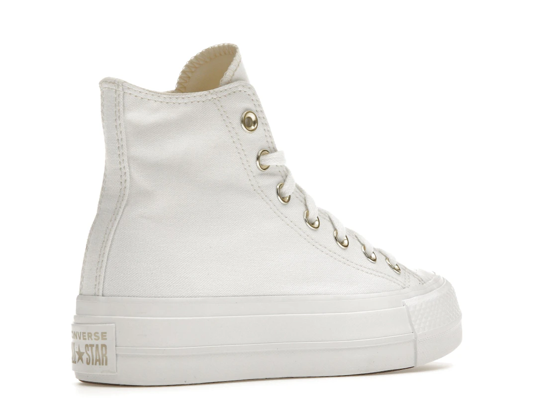 Converse Chuck Taylor All Star Lift Platform Elevated White Gold