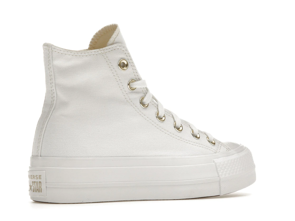 Converse Chuck Taylor All Star Lift Platform Elevated White Gold