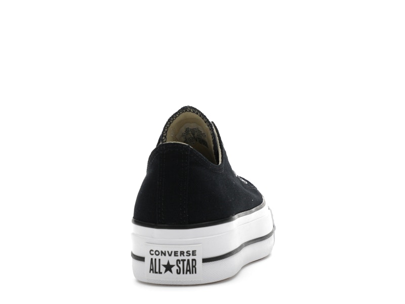 Converse Chuck Taylor All Star Lift Platform Low Black White (Women's)