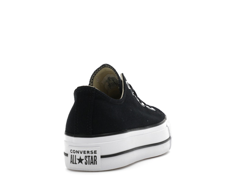 Converse Chuck Taylor All Star Lift Platform Low Black White (Women's)