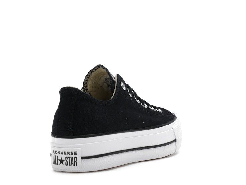 Converse Chuck Taylor All Star Lift Platform Low Black White (Women's)