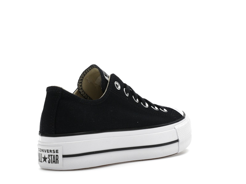 Converse Chuck Taylor All Star Lift Platform Low Black White (Women's)
