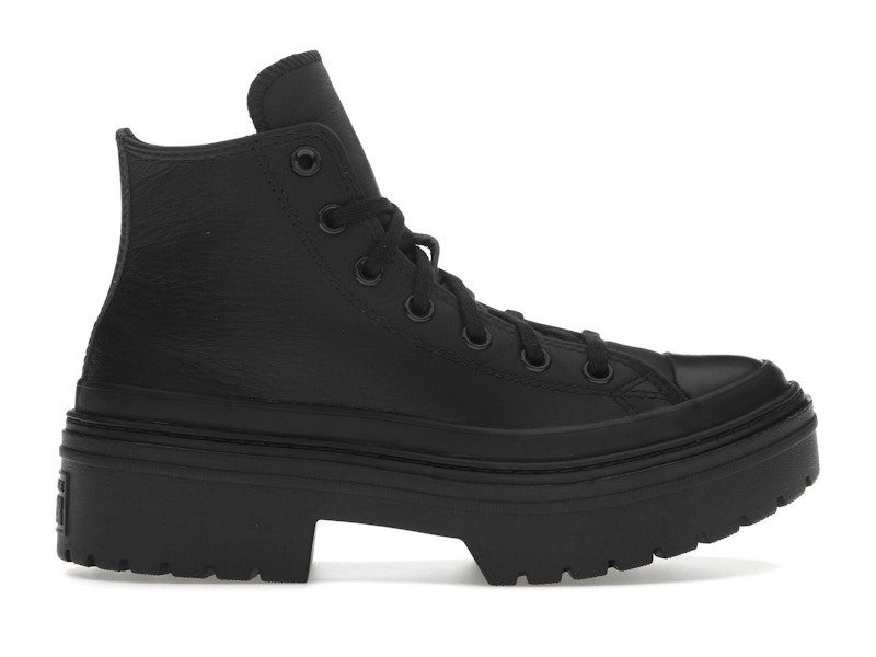 Converse Chuck Taylor All Star Plateau mit Lugged Heel Hi Schwarz