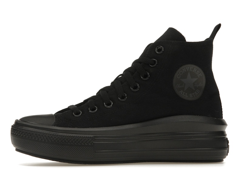 Converse Chuck Taylor All Star Move Platform Black Dark Smoke Grey (GS)