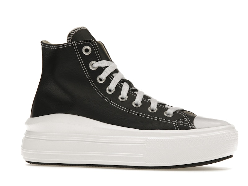 Converse Chuck Taylor All Star Move Platform Foundational Leather Black White