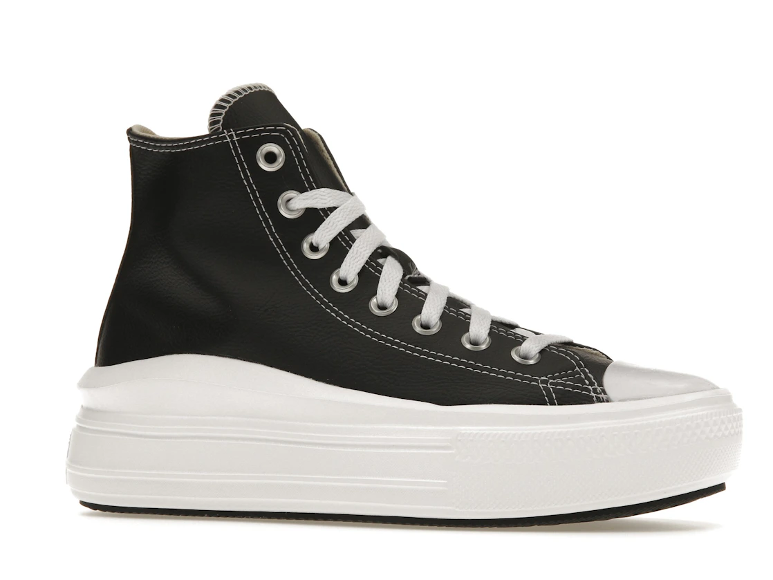 Converse Chuck Taylor All Star Move Platform Foundational Leather Black White