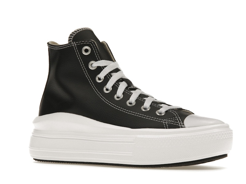 Converse Chuck Taylor All Star Move Platform Foundational Leather Black White