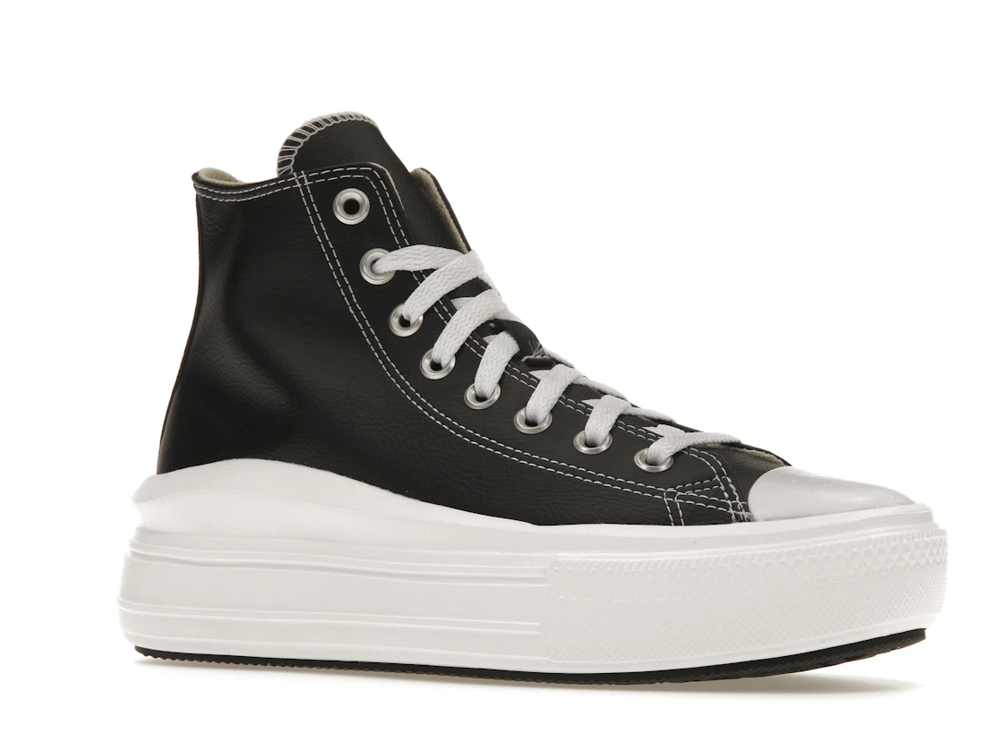 Converse Chuck Taylor All Star Move Platform Foundational Leather Black White