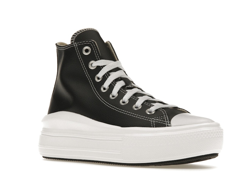 Converse Chuck Taylor All Star Move Platform Foundational Leather Black White