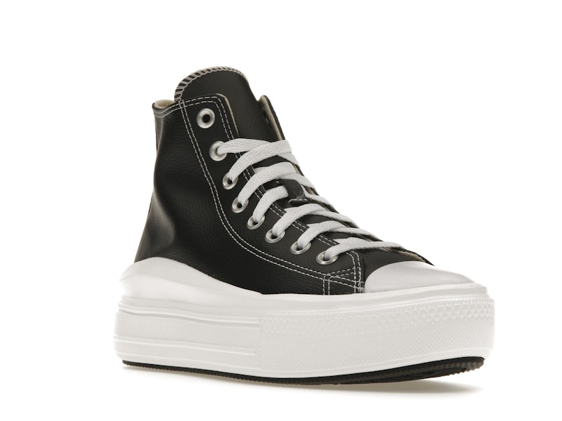 Converse Chuck Taylor All Star Move Platform Foundational Leather Black White