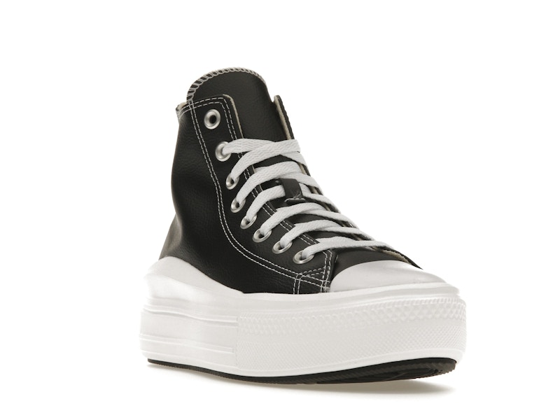 Converse Chuck Taylor All Star Move Platform Foundational Leather Black White