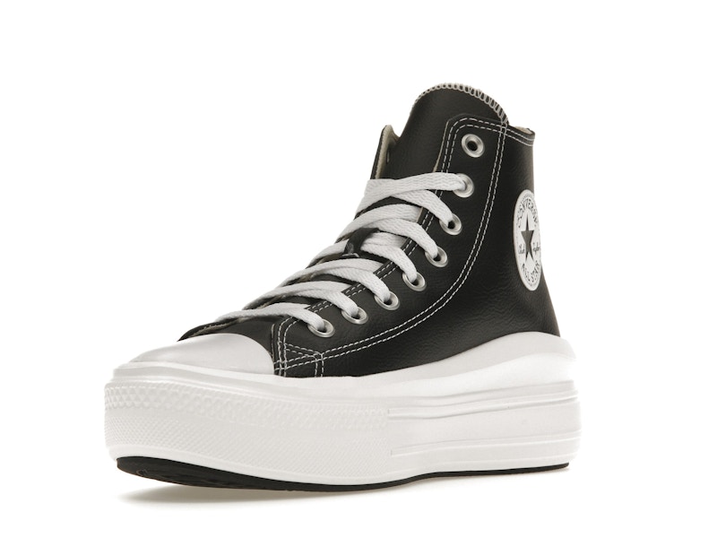 Converse Chuck Taylor All Star Move Platform Foundational Leather Black White