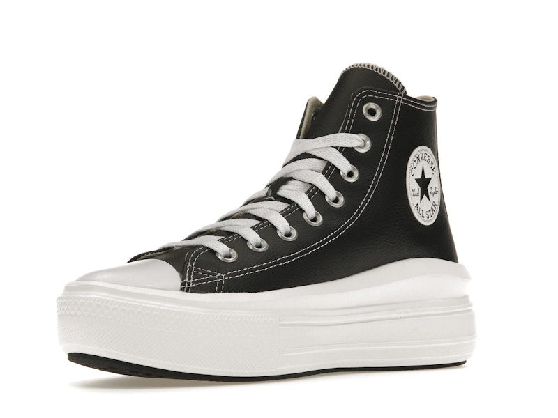 Converse Chuck Taylor All Star Move Platform Foundational Leather Black White