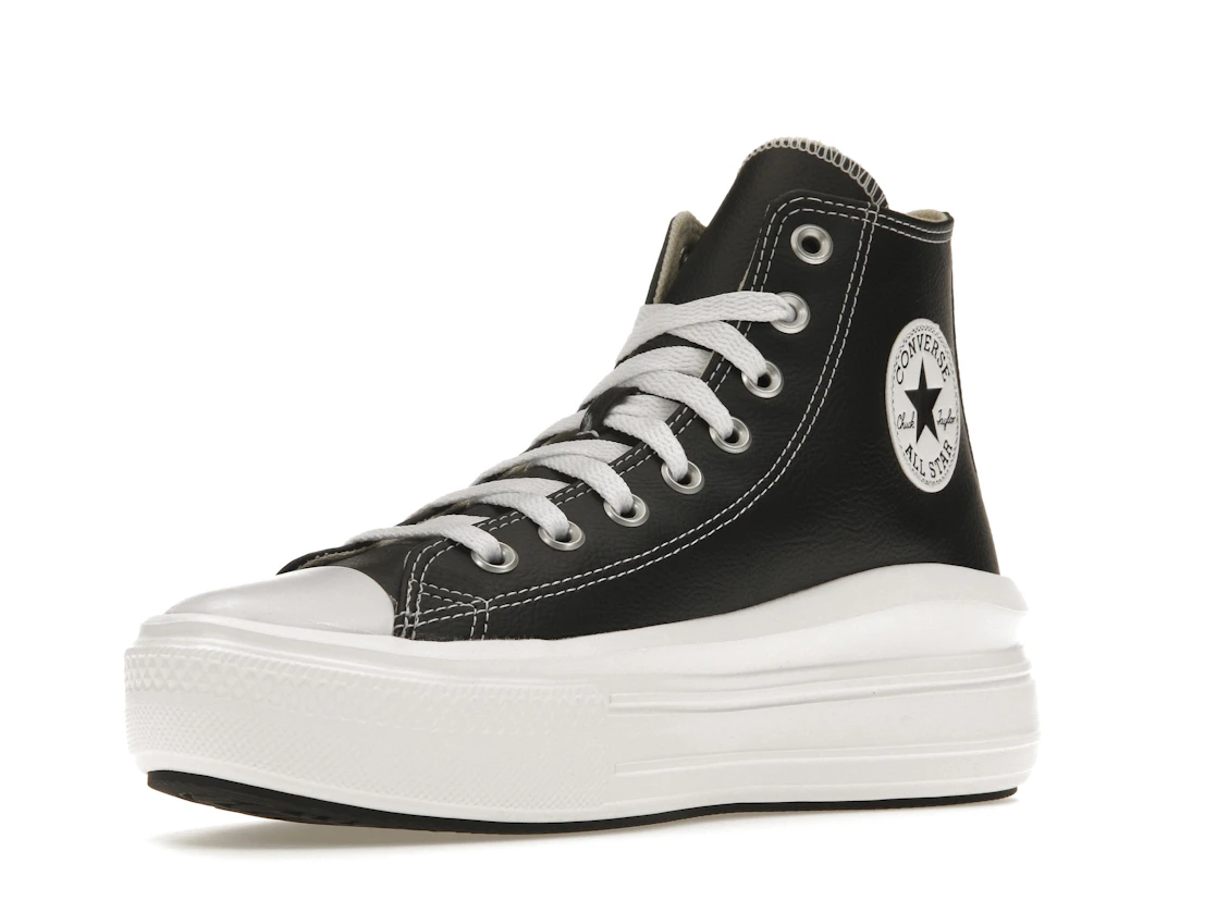 Converse Chuck Taylor All Star Move Platform Foundational Leather Black White