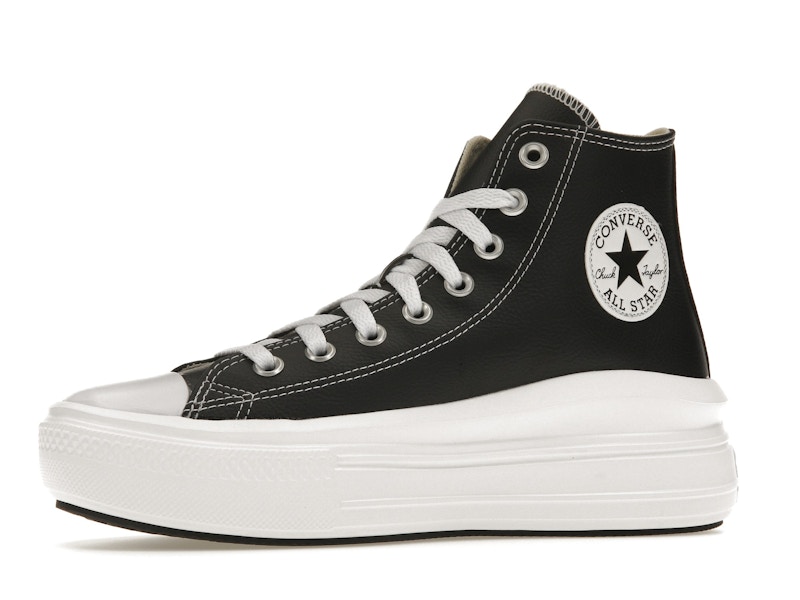 Converse Chuck Taylor All Star Move Platform Foundational Leather Black White