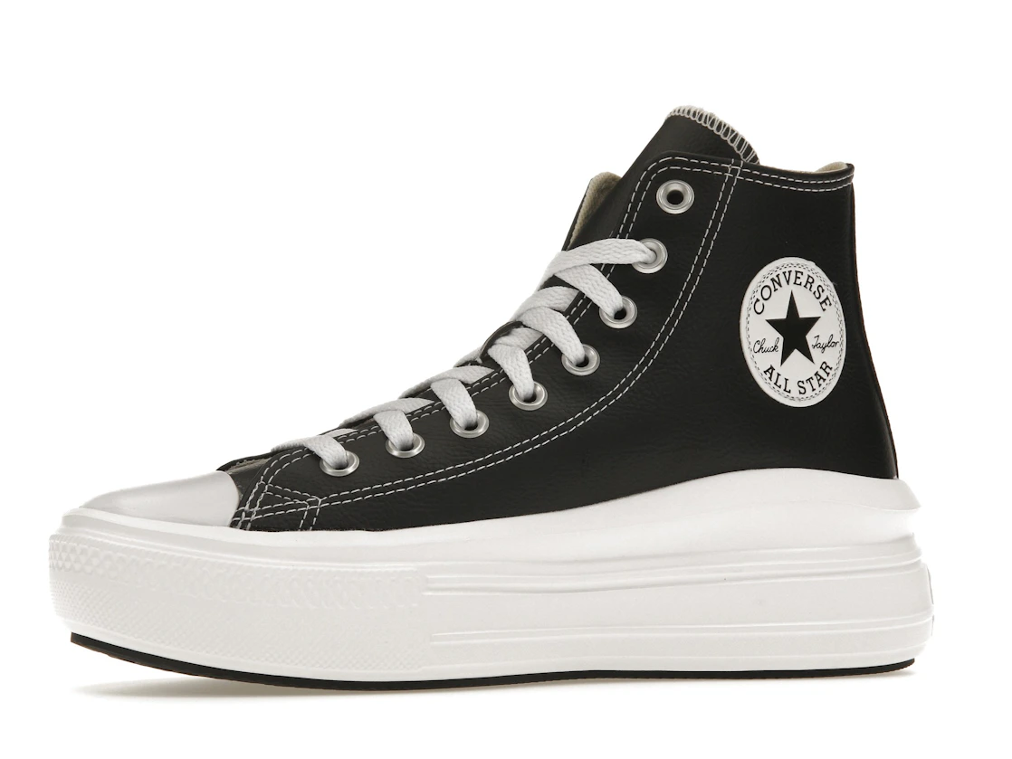 Converse Chuck Taylor All Star Move Platform Foundational Leather Black White