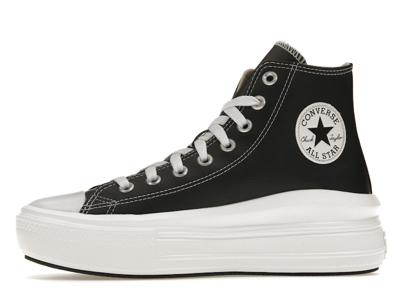 Converse Chuck Taylor All Star Move Platform Foundational Leather Black White