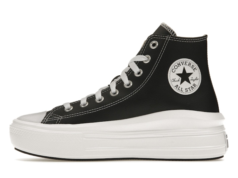 Converse Chuck Taylor All Star Move Platform Foundational Leather Black White