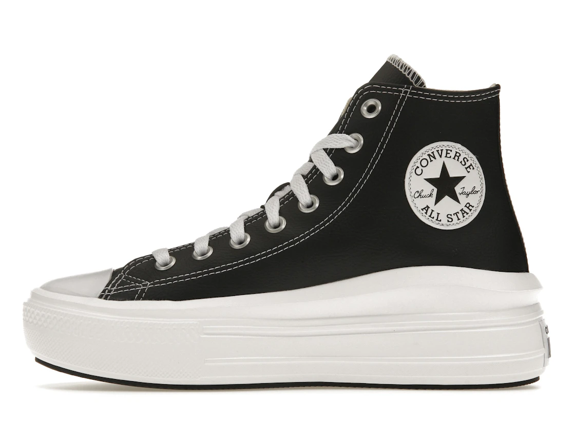 Converse Chuck Taylor All Star Move Platform Foundational Leather Black White