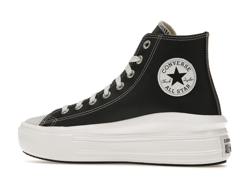 Converse Chuck Taylor All Star Move Platform Foundational Leather Black White