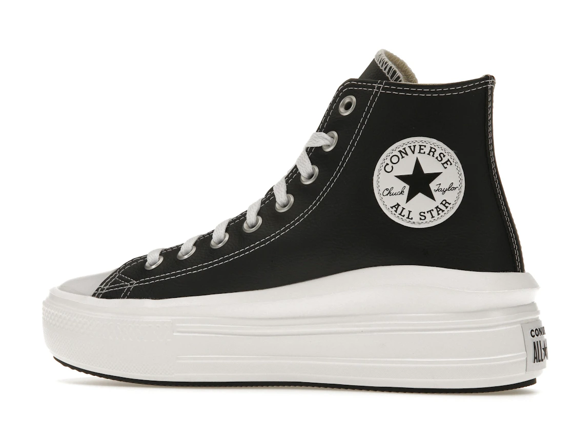 Converse Chuck Taylor All Star Move Platform Foundational Leather Black White