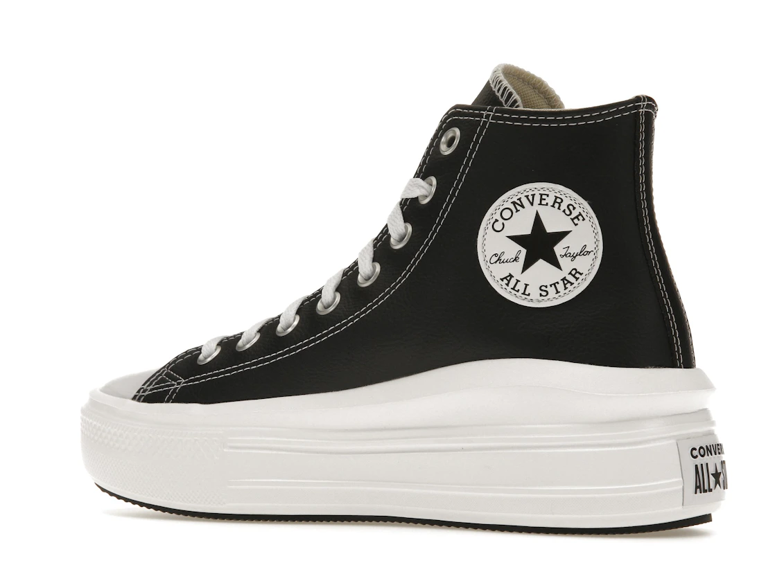 Converse Chuck Taylor All Star Move Platform Foundational Leather Black White