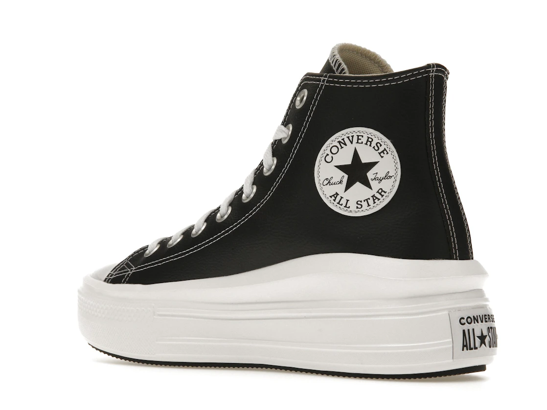 Converse Chuck Taylor All Star Move Platform Foundational Leather Black White