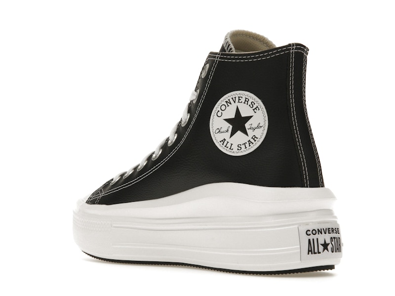Converse Chuck Taylor All Star Move Platform Foundational Leather Black White