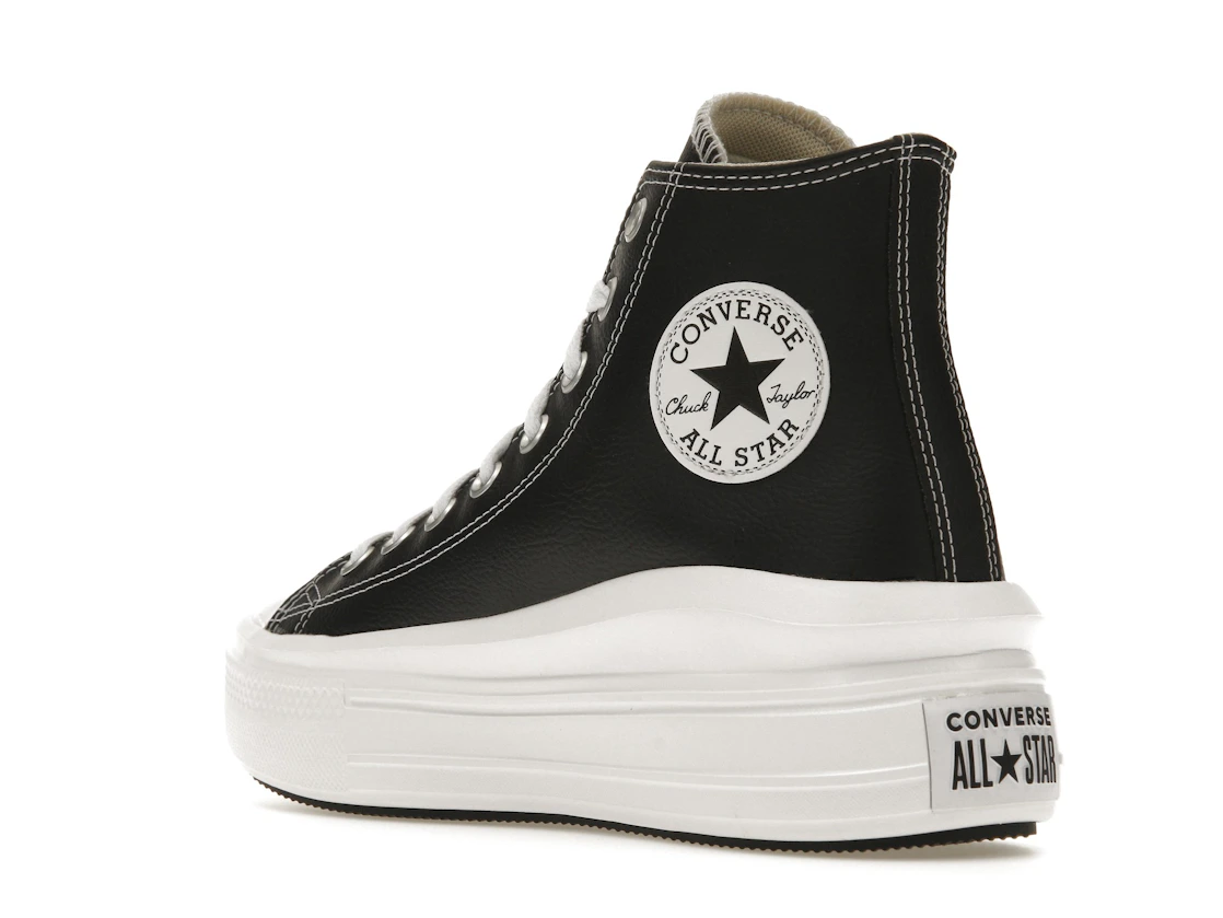 Converse Chuck Taylor All Star Move Platform Foundational Leather Black White