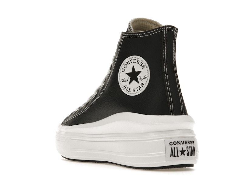 Converse Chuck Taylor All Star Move Platform Foundational Leather Black White
