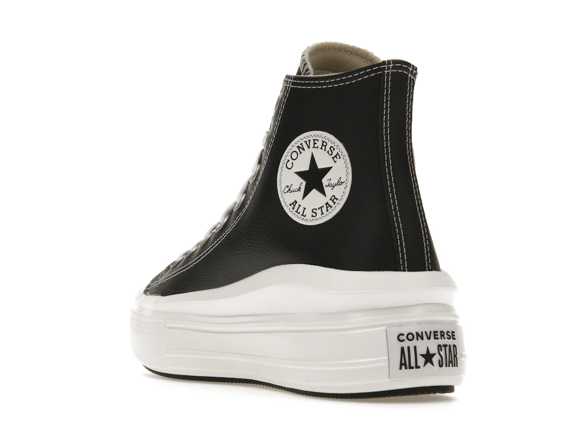 Converse Chuck Taylor All Star Move Platform Foundational Leather Black White
