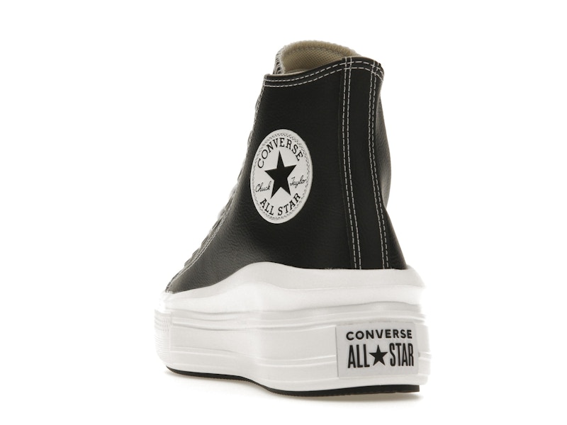 Converse Chuck Taylor All Star Move Platform Foundational Leather Black White