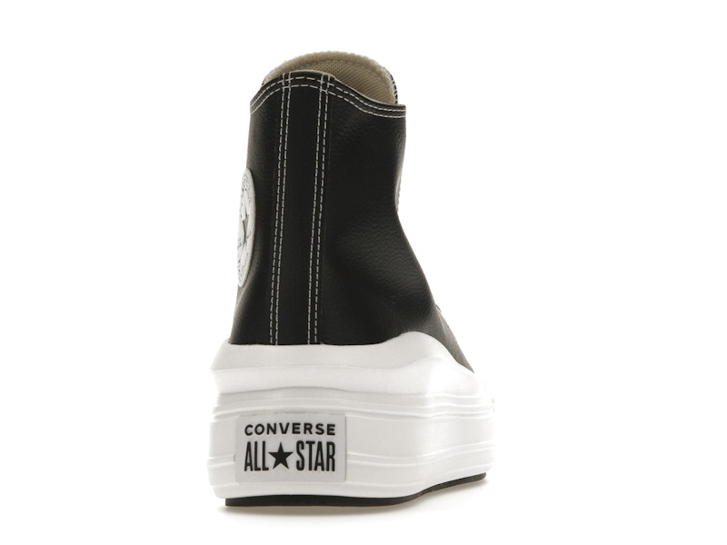 Converse Chuck Taylor All Star Move Platform Foundational Leather Black White
