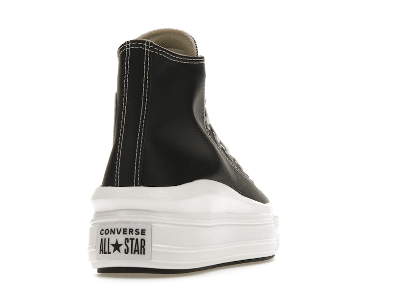 Converse Chuck Taylor All Star Move Platform Foundational Leather Black White
