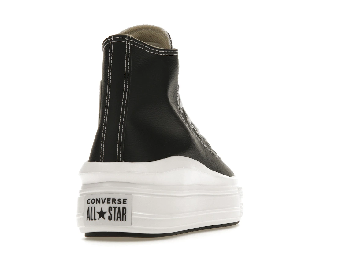 Converse Chuck Taylor All Star Move Platform Foundational Leather Black White
