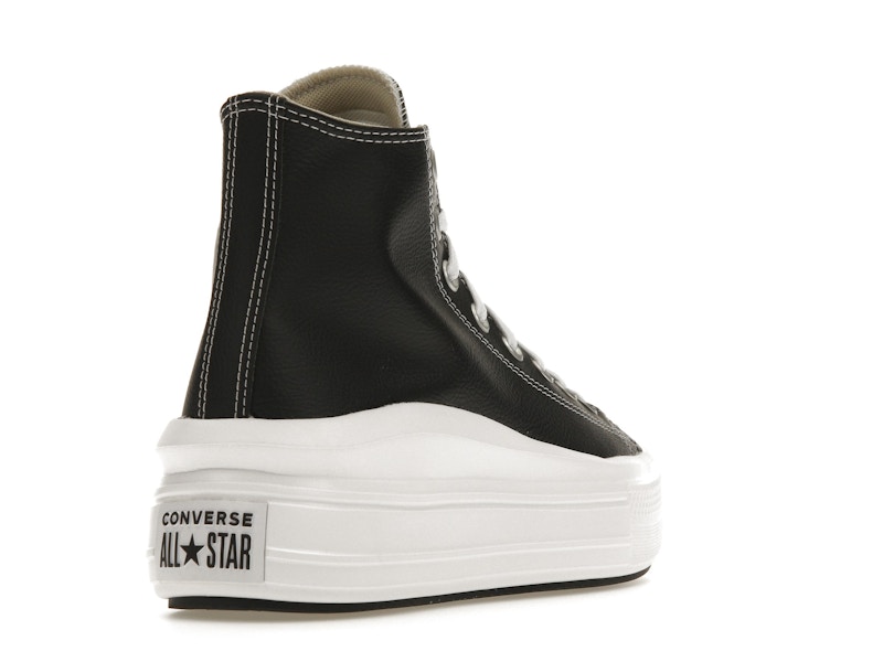 Converse Chuck Taylor All Star Move Platform Foundational Leather Black White