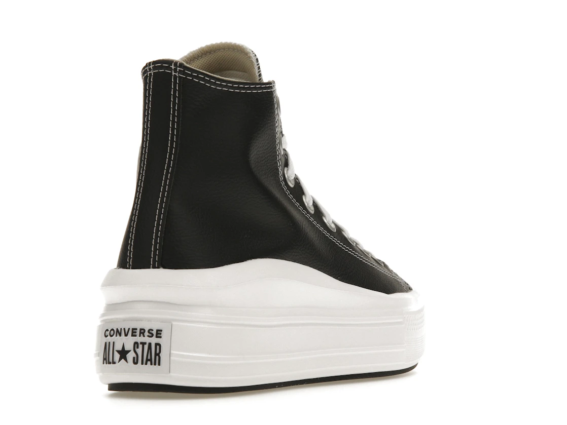 Converse Chuck Taylor All Star Move Platform Foundational Leather Black White