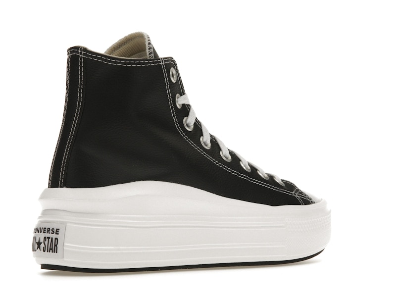 Converse Chuck Taylor All Star Move Platform Foundational Leather Black White