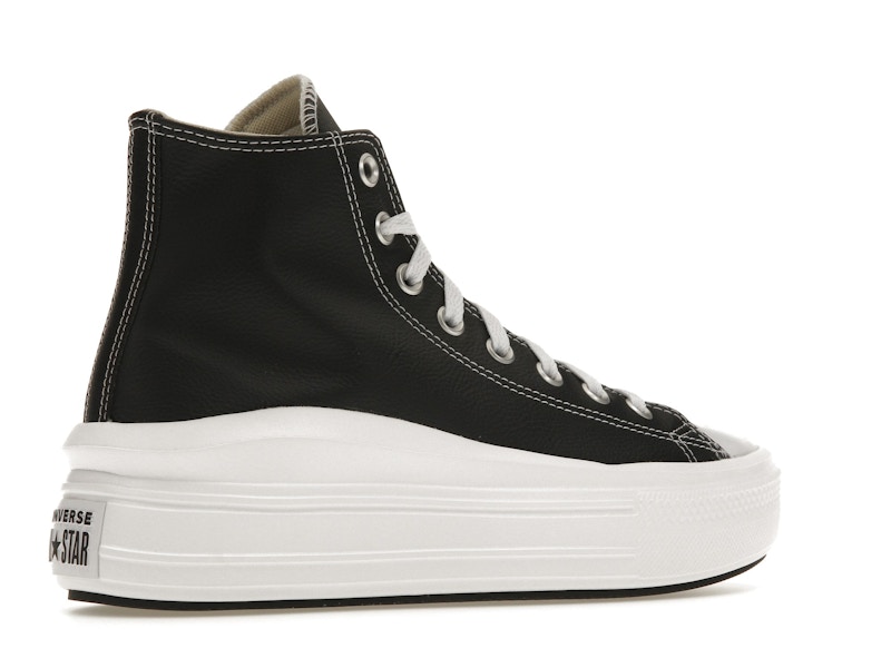 Converse Chuck Taylor All Star Move Platform Foundational Leather Black White