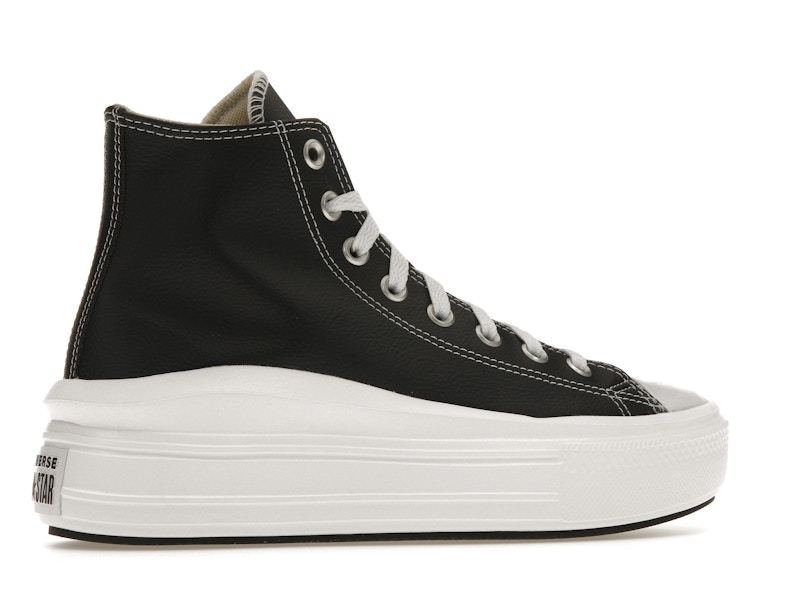 Converse Chuck Taylor All Star Move Platform Foundational Leather Black White