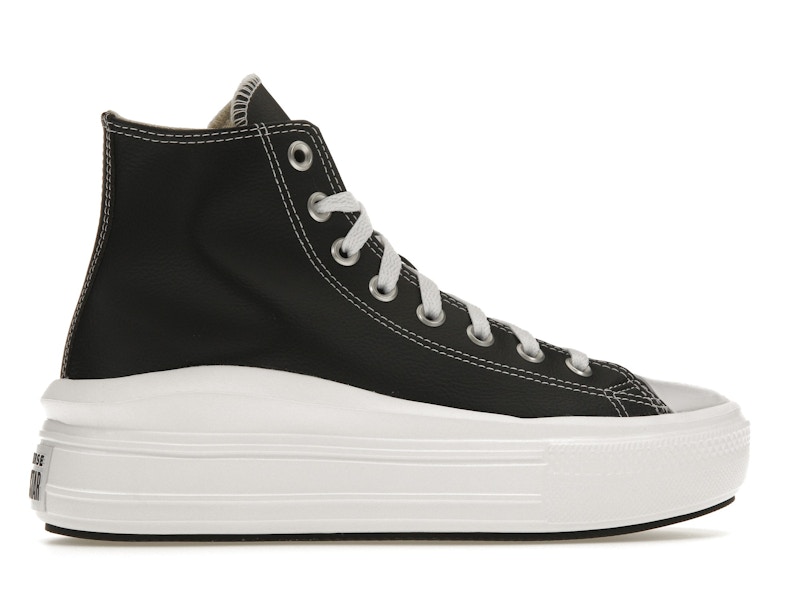 Converse Chuck Taylor All Star Move Platform Foundational Leather Black White