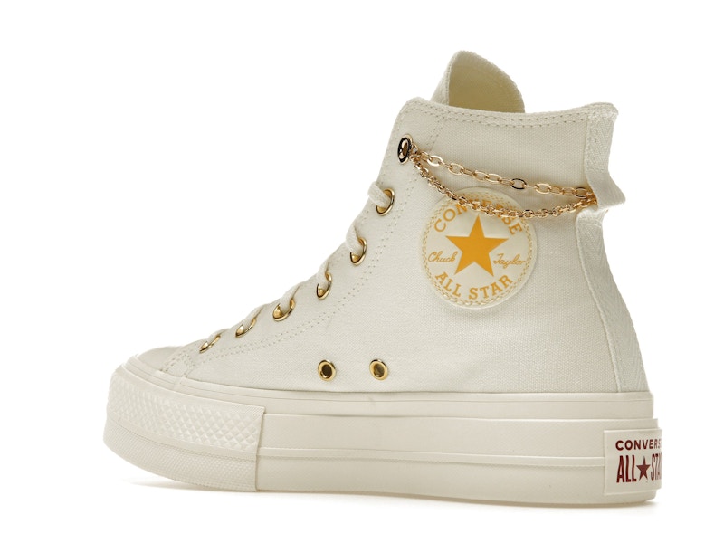 Converse Chuck Taylor All Star Platform Gold Chain Thriftshop Yellow (Women's)